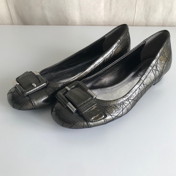 NWOB FRANCO SARTO L-Chord Ballet Flats, Olive Flats, Buckle Flats, Fall Shoes - Picture 1 of 10